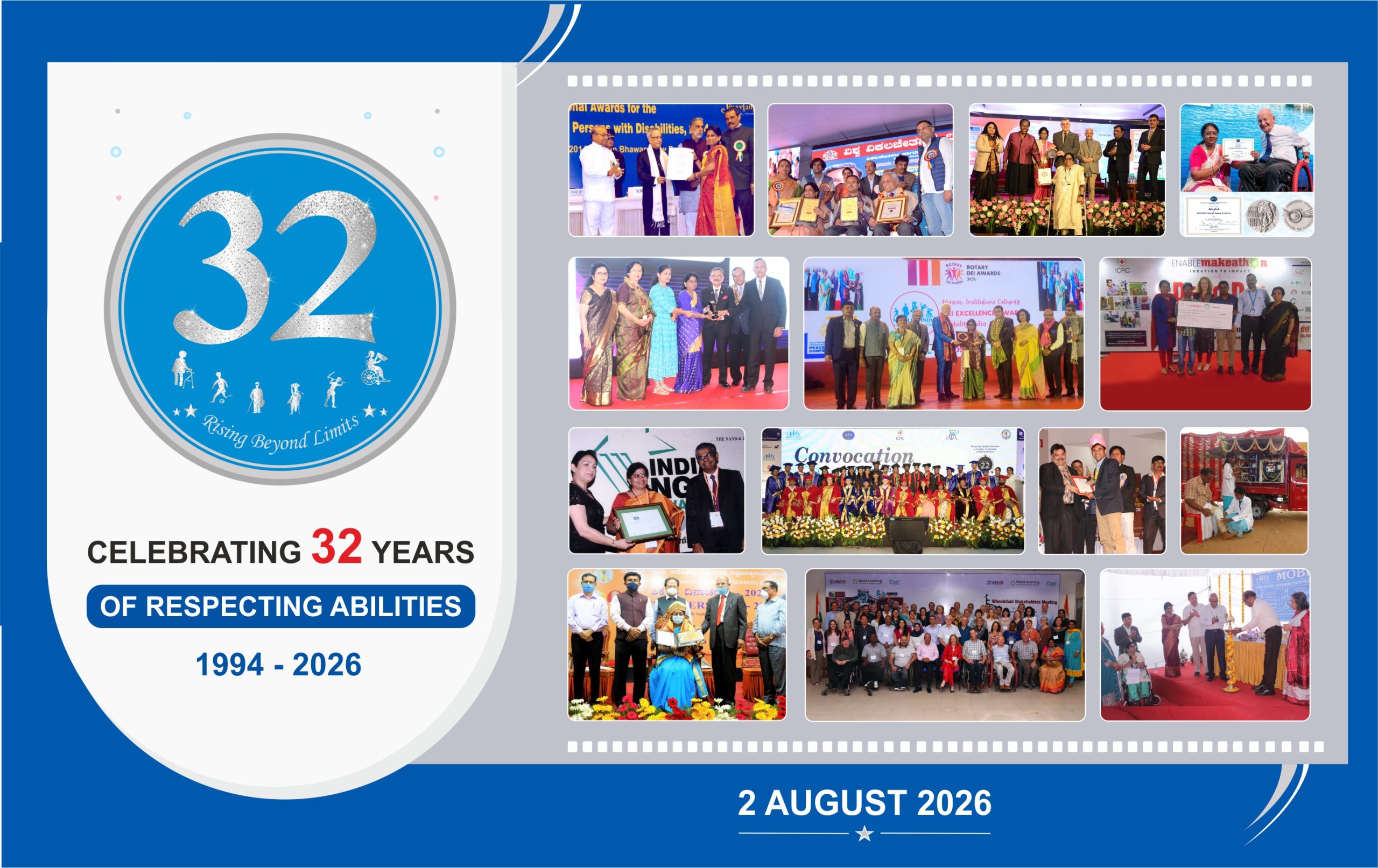 Mobility India 32nd Anniversary 2026 — NGO Bangalore — 32 years of disability rehabilitation and elderly care in India